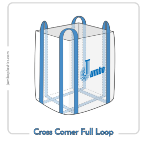 Cross Corner Full Loop Jumbo Plastics FIBC